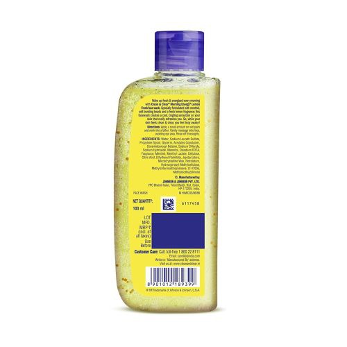 Clean & Clear Morning Energy Lemon Fresh, Yellow, 100 ml