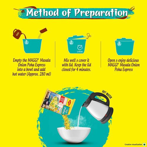 Maggi Ready To Eat, Masala Onion Poha Express Pouch 80gm