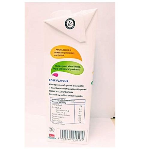Amul Lassi Tetra Pack (Rose Flavour)